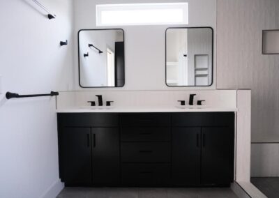 Kitchen Cabinets Raleigh Apex Midnight Black Vanity Contemporary Black Vanity And White