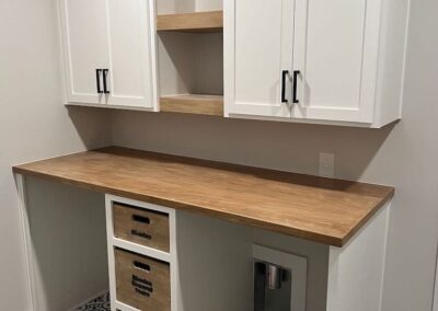 Kitchen Cabinets Raleigh Custom Laundry Room Built In Washer Dryer With Countertop Over Extra Deep Custom Drawer Base