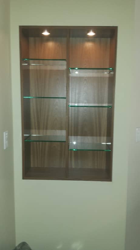 Raleigh Kitchen Cabinets Sapele Open Shelf Glass Shelves