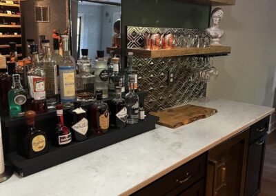 Custom Bar Cabinets Raleigh Kitchen Cabinets Raleigh Jmaeson FIne Cabinetry Custom Liquer Bottle Stand Stem Ware Rack